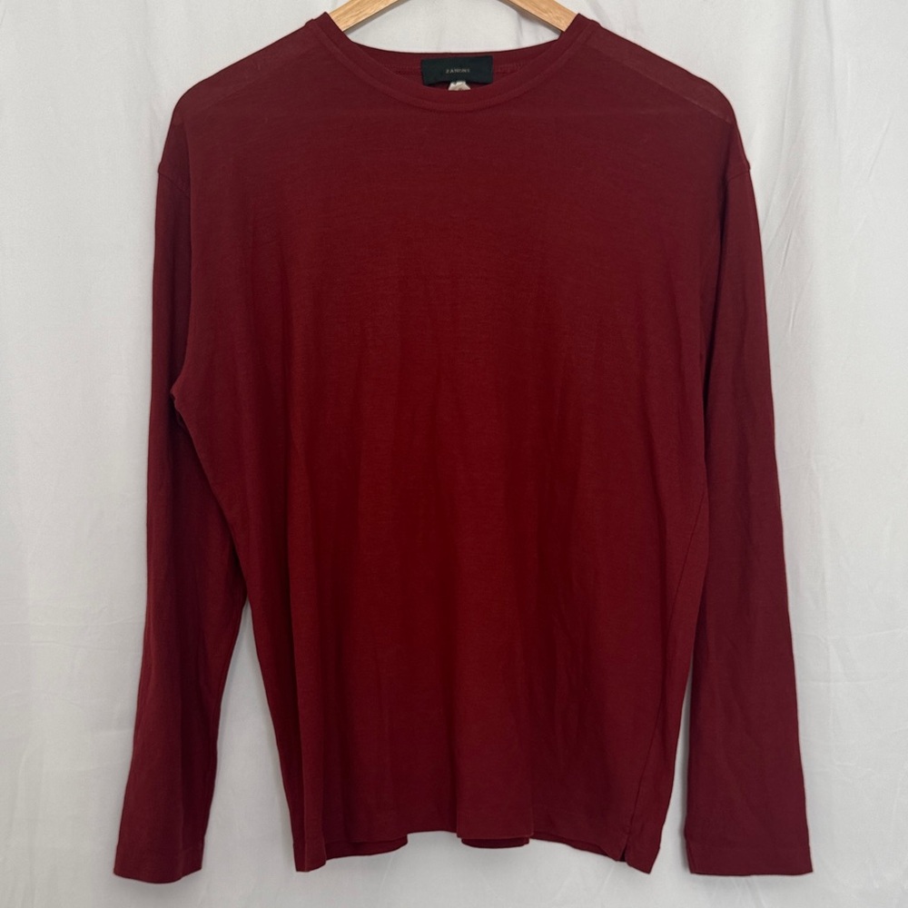 Zanone Deep Red Long Sleeve Shirt